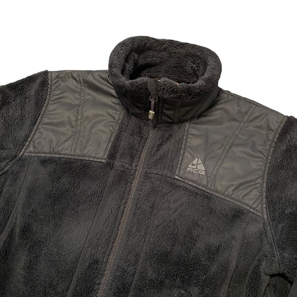 Nike ACG Jackets & Blazers - Vintage Women’s Nike ACG Fleece Tech Jacket Coat Small S 90s Y2K Black